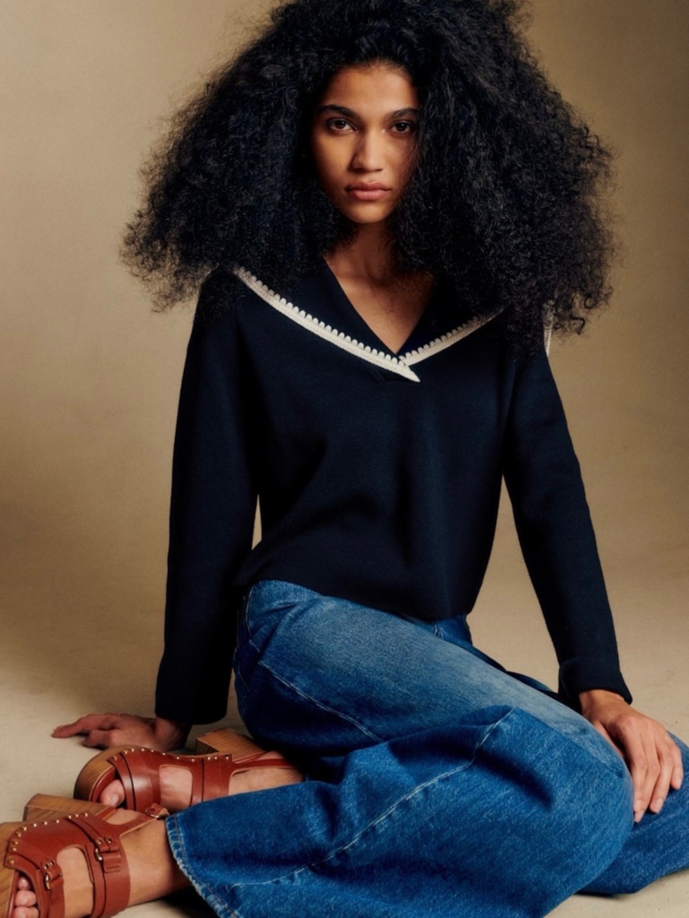 Sezane NAYA JUMPER Size XXS NWT